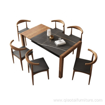 Nordic Rock Plate Telescopic Dining Table